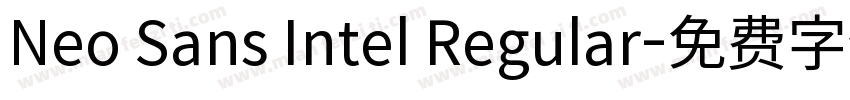 Neo Sans Intel Regular字体转换
